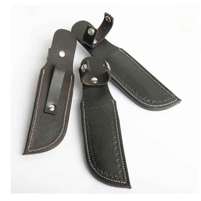 Leather Knife Sheaths with Belt Loop Pocket Knife Holder.